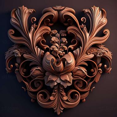 3D model rococo (STL)